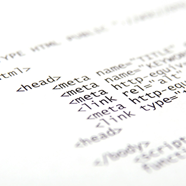 Printed HTML code