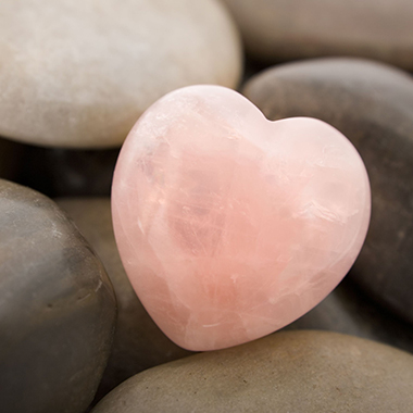Heart and pebbles