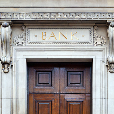 Exterior of bank