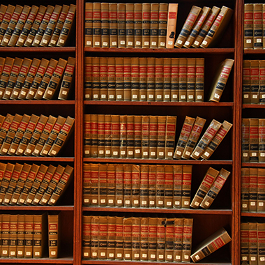 Law Book Library Bookshelf