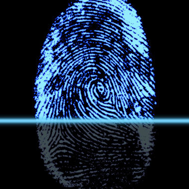 scan of fingerprint