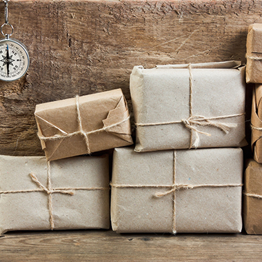 Packages on Wood