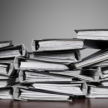Binders Stacked