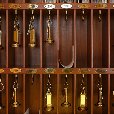Vintage Hotel Key Rack