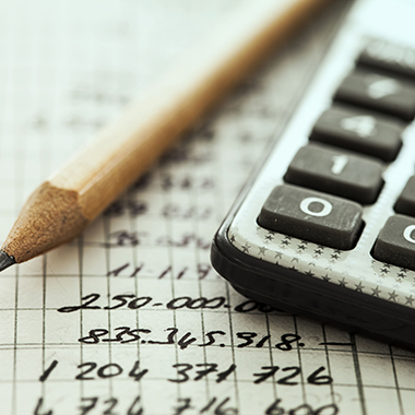 Calculator and Pencil