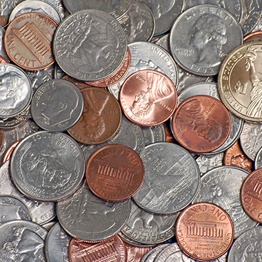 Pile of US Coins