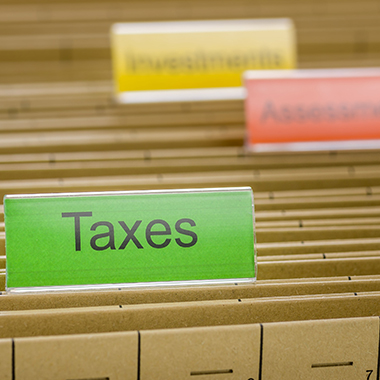 Taxes File Folder