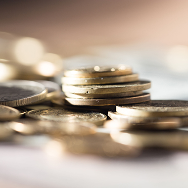 Close up Coins