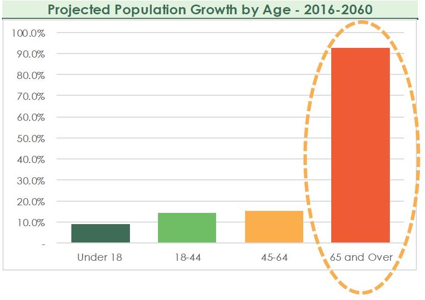 Projected Population Growth by Age