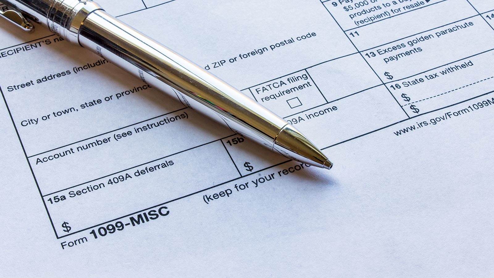 1099 Tax Form that must be filed by January 31st each year for all contractors who are paid more than $600 in the United States of America that year