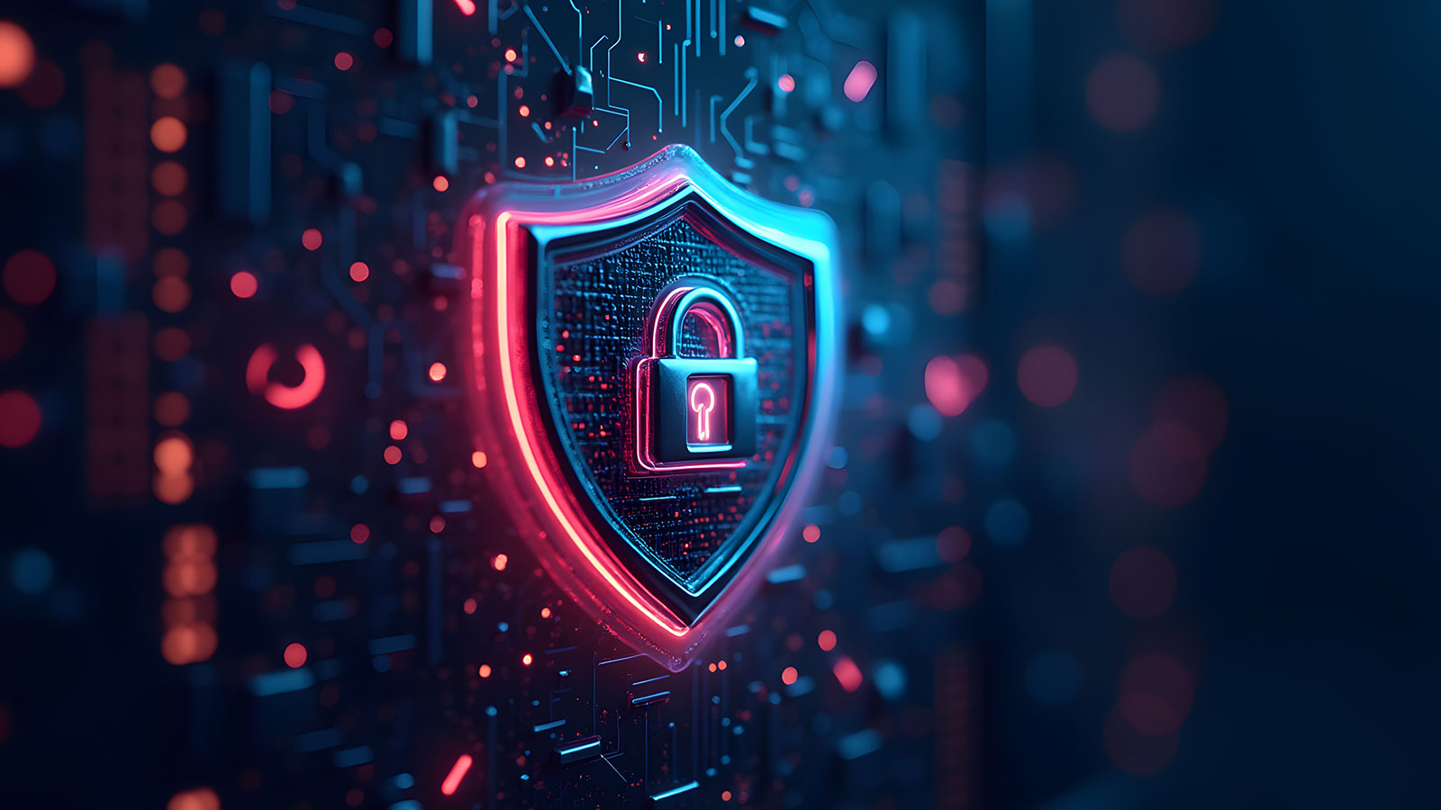 Cyber ​​security and data protection, internet network security, protect business and financial transaction data from cyber attack,