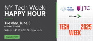 NY Tech Week Happy Hour graphic
