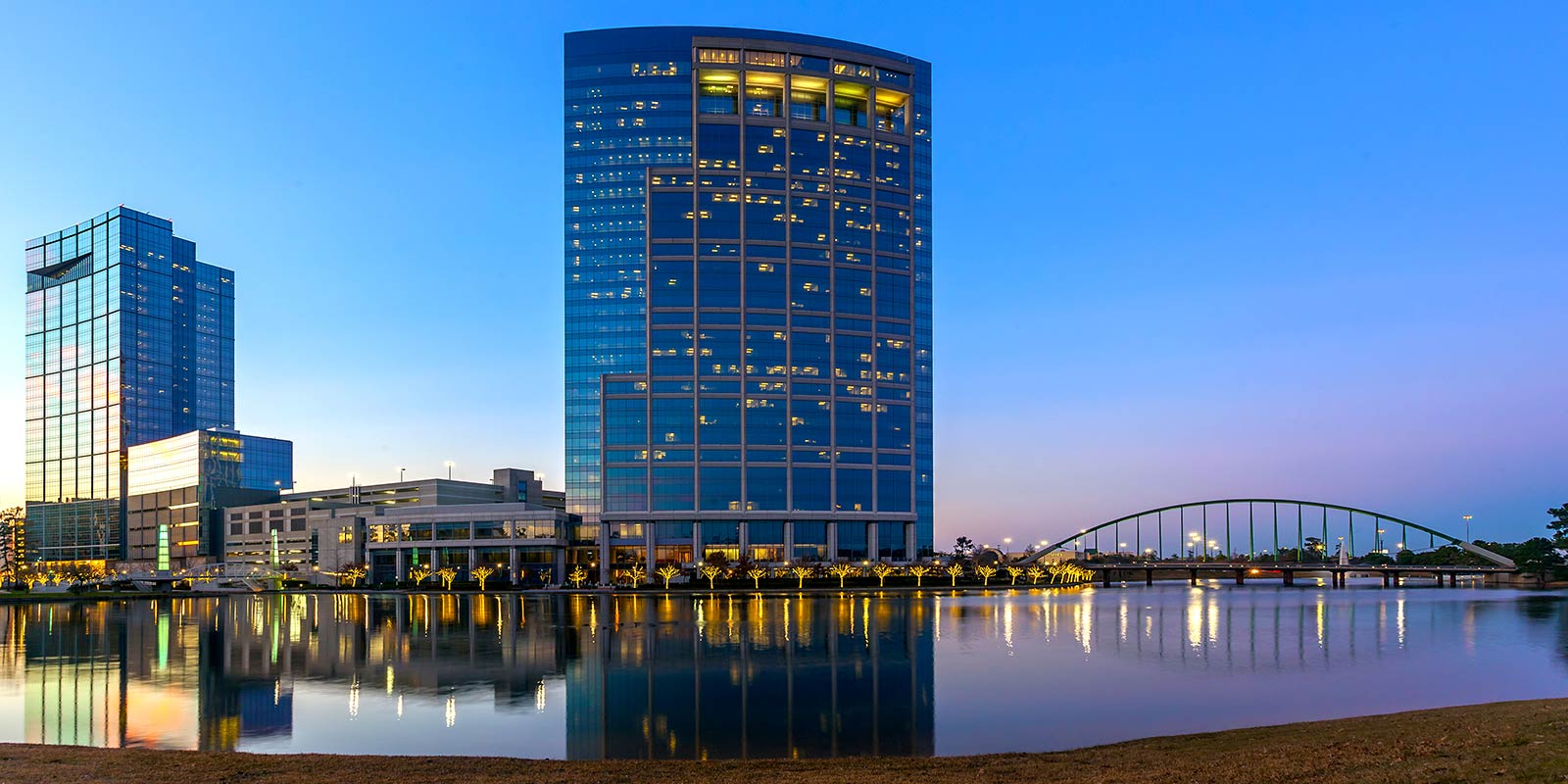 The Woodlands Texas at Sunset