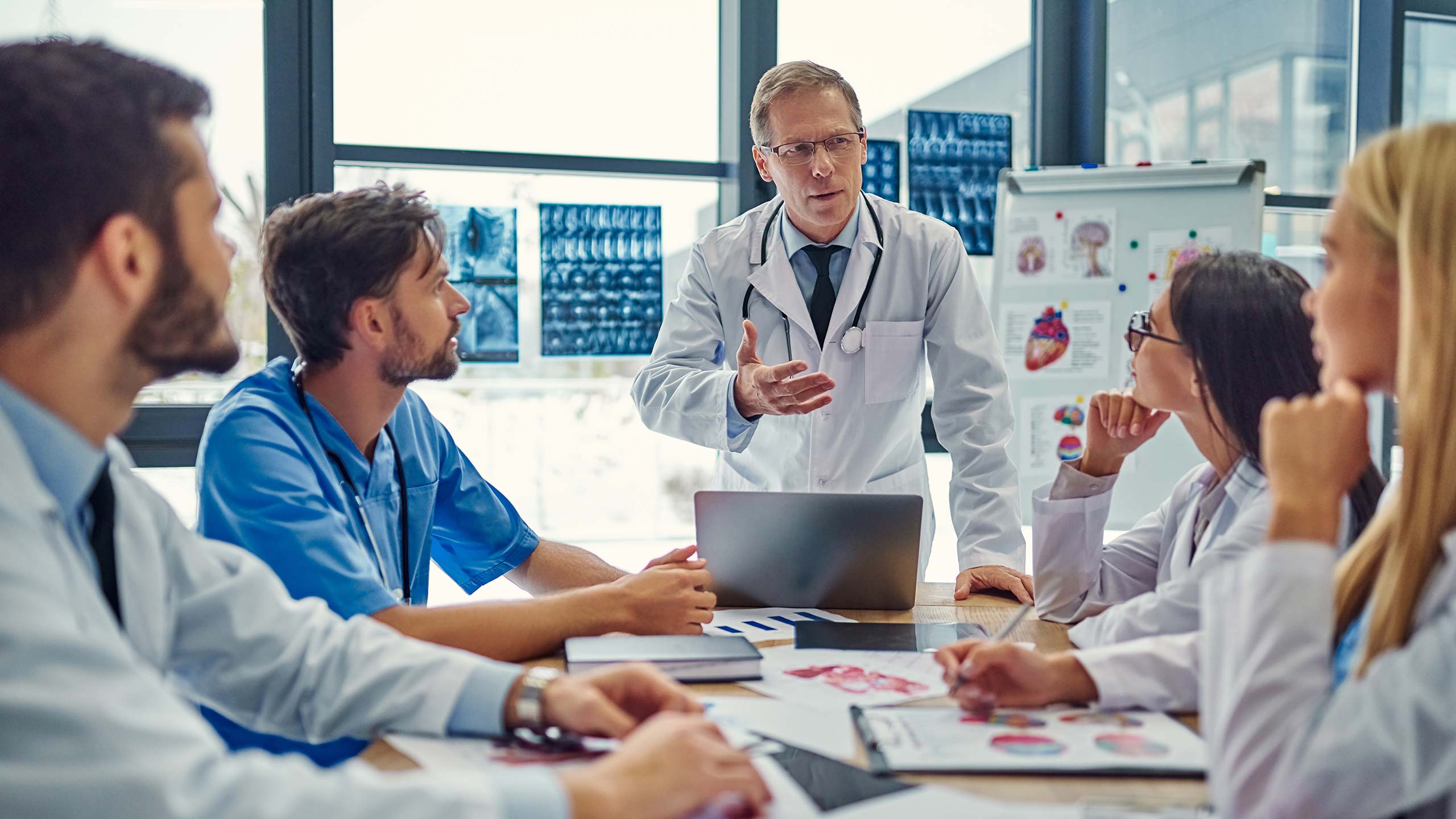 Group of doctors in clinic