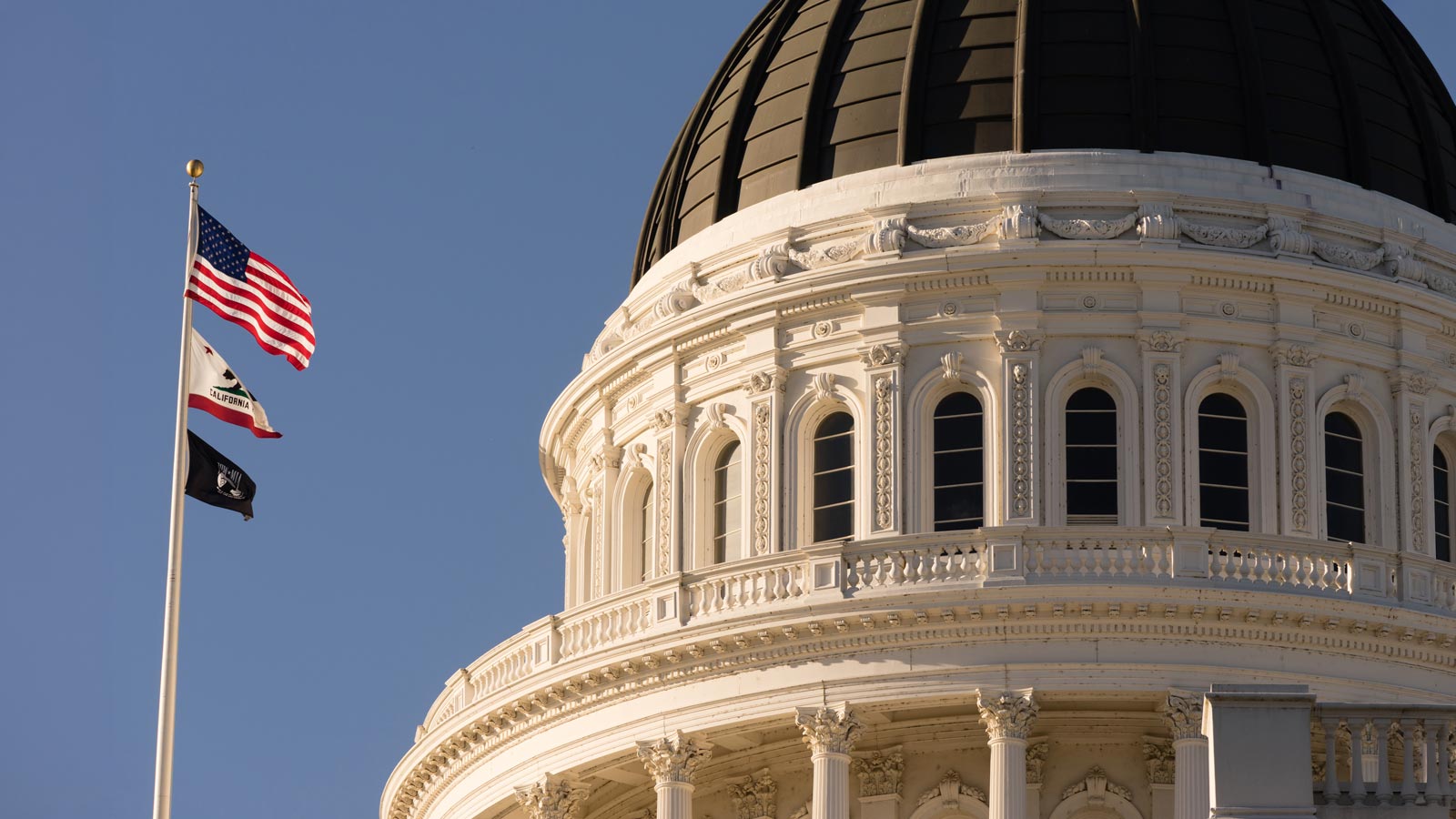 Downtown Sacramento California Capital Dome Building City Skyline