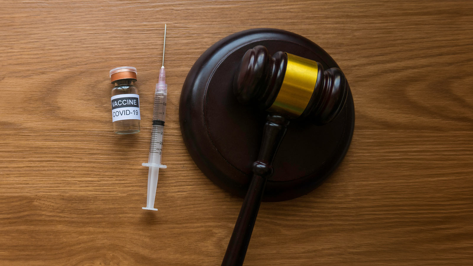 Law and vaccination concept