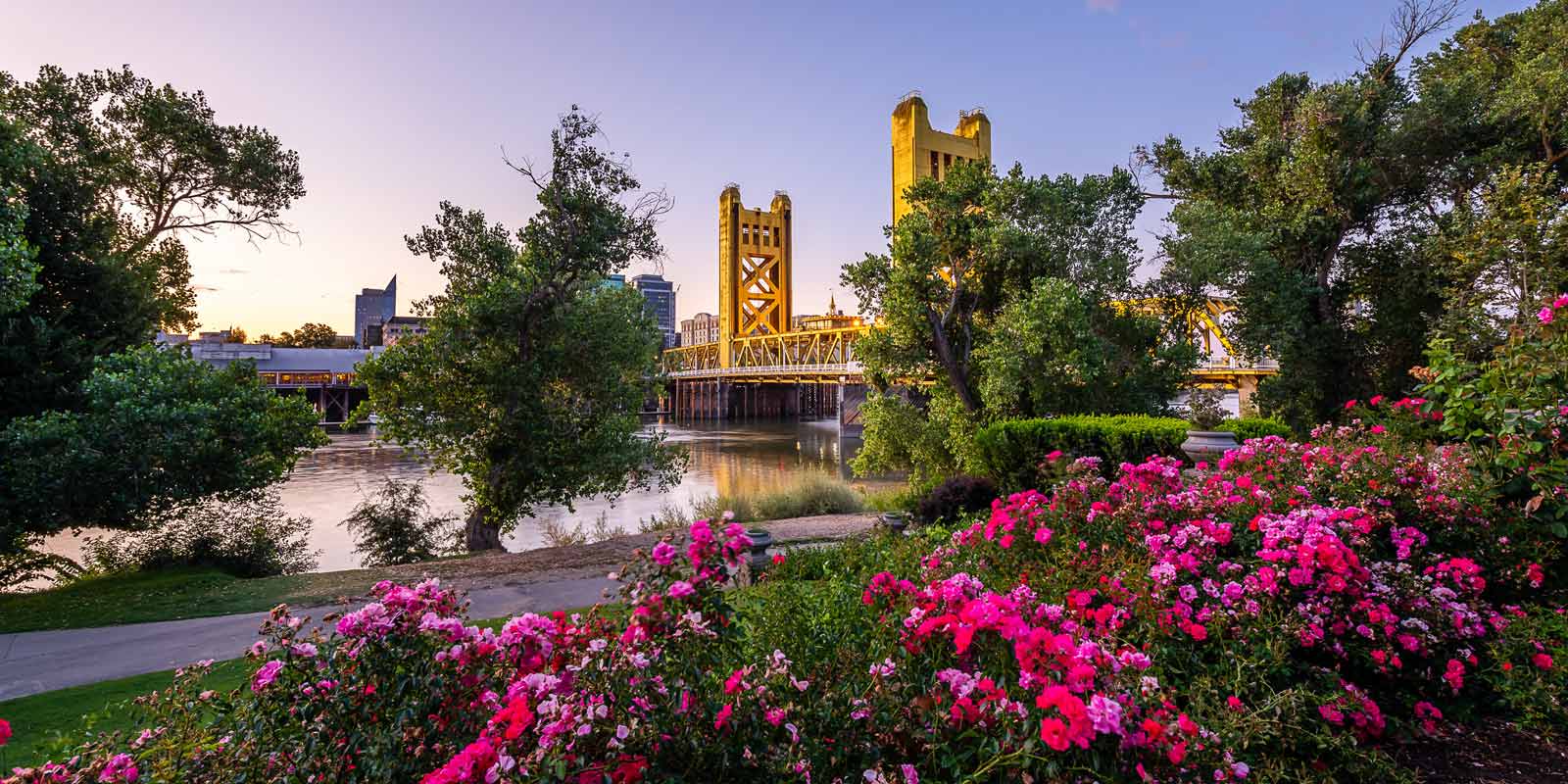 Sunrise over West Sacramento