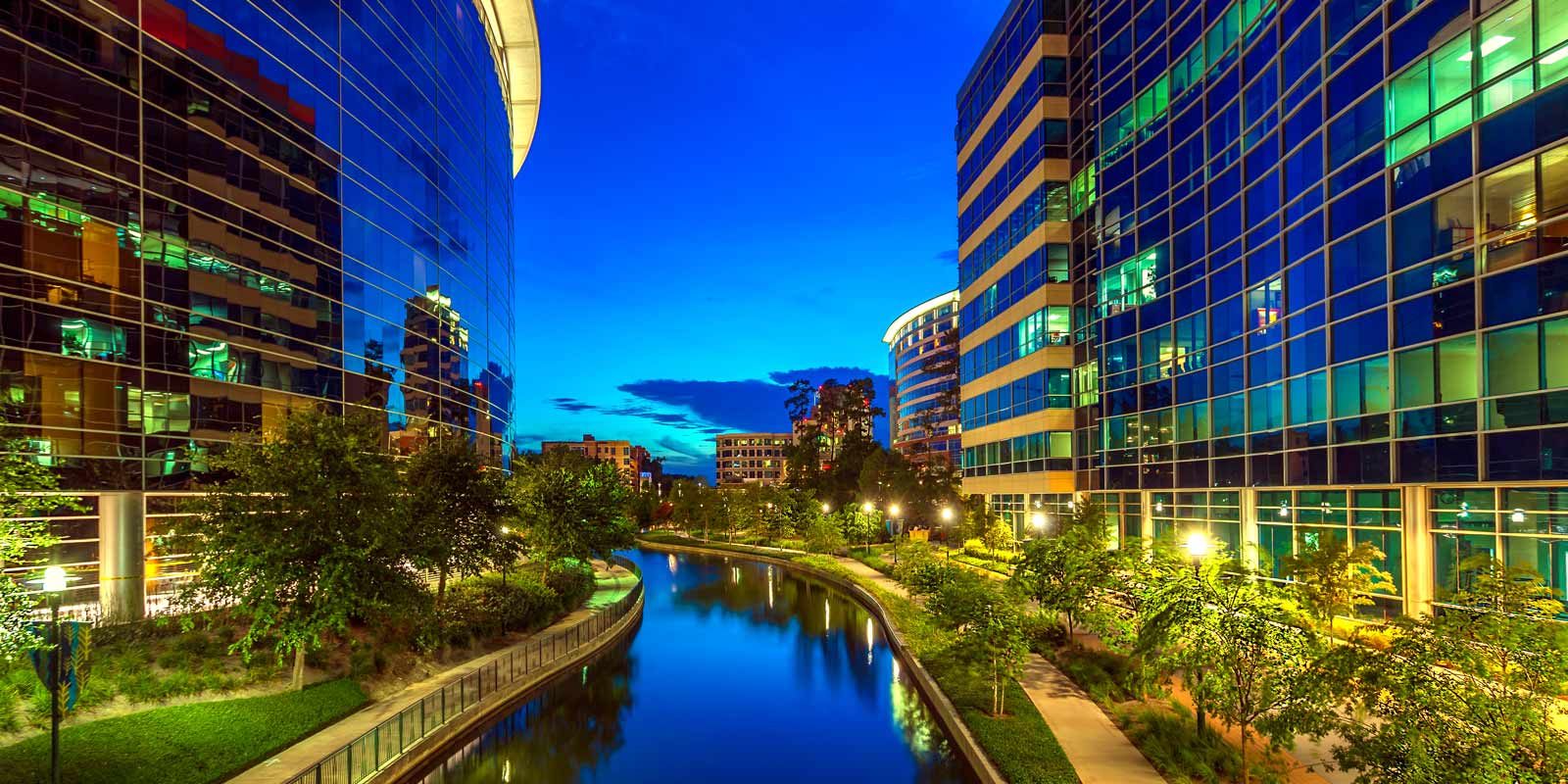 The Woodlands Texas at Night