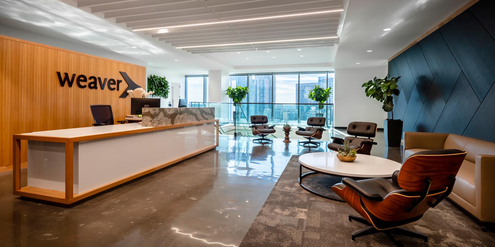 Weaver's Dallas office lobby