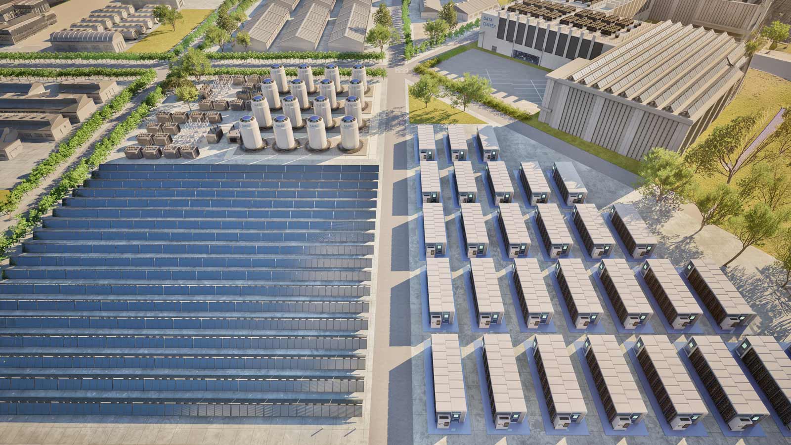 Smart industrial area with infrastructure development