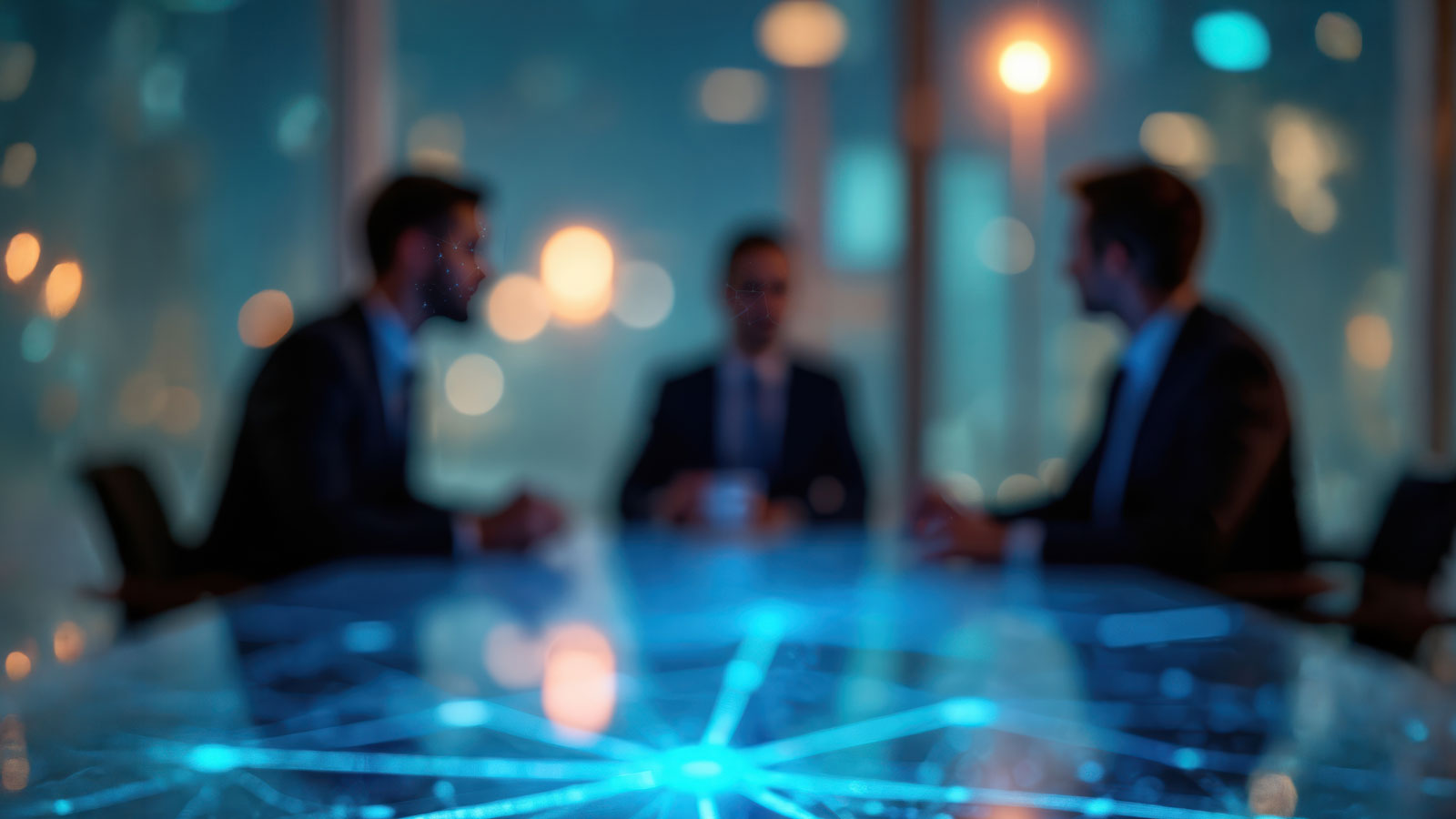 IT professionals gathered and discussing