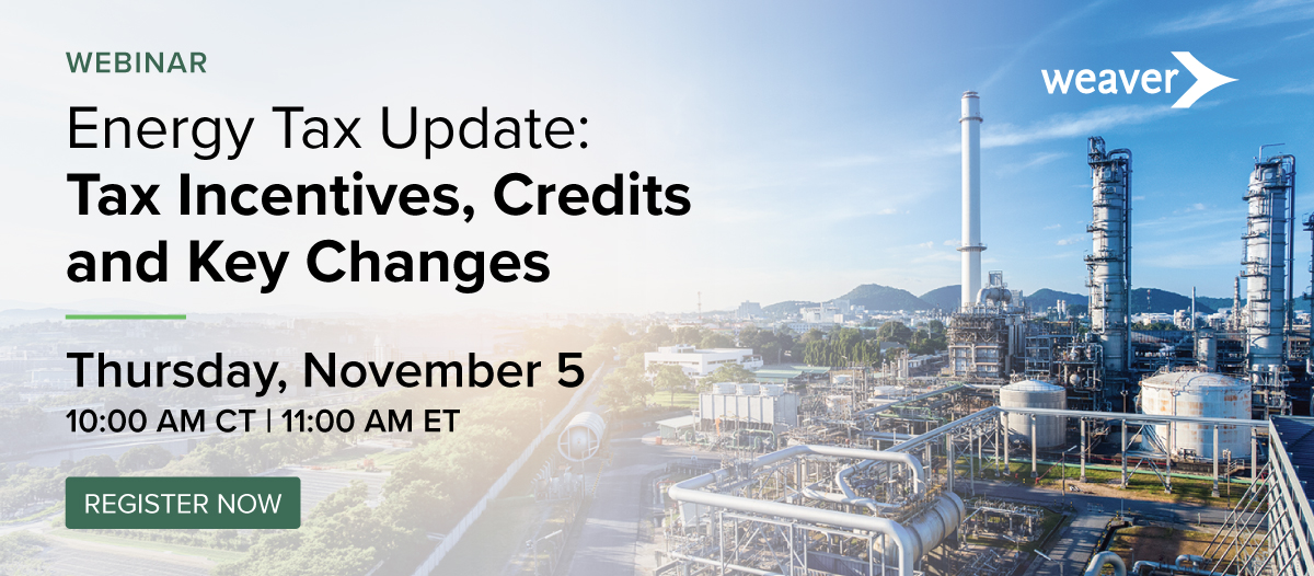 Energy Tax Update: Tax Credits, Incentives and Key Changes